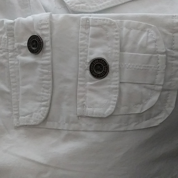 Lee 1889 Y2K Relaxed Fit Capri Pant Women's Size 12 White - Picture 6 of 7